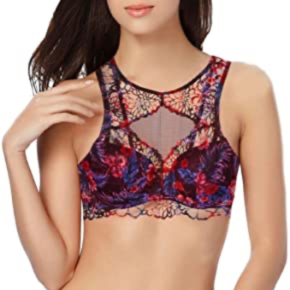 Victoria Secret Padded Colorful Lace Bra New Size S